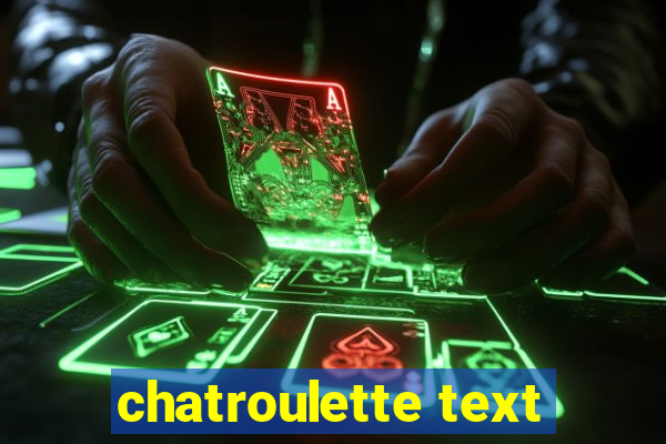 chatroulette text